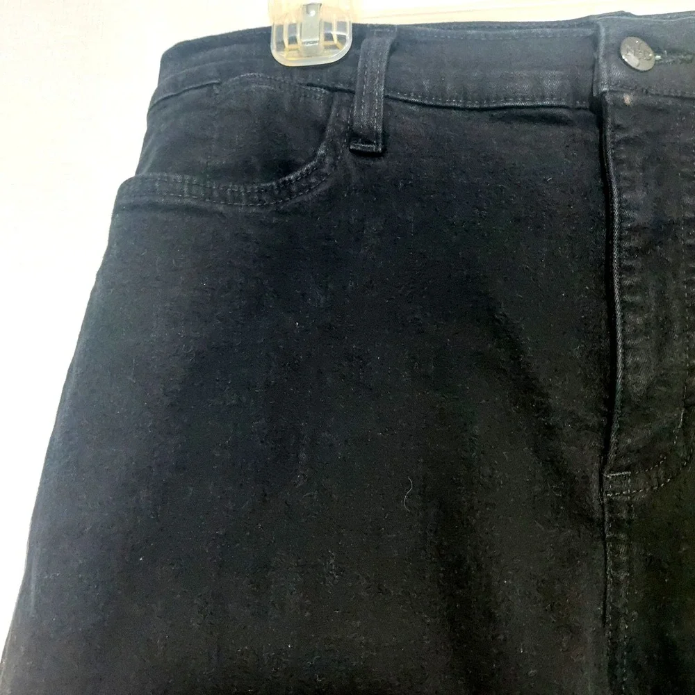 NYDJ Womens 16 Bootcut Jeans Lift & Tuck Stretch Black Beaded Back Pockets USA - Picture 3 of 11
